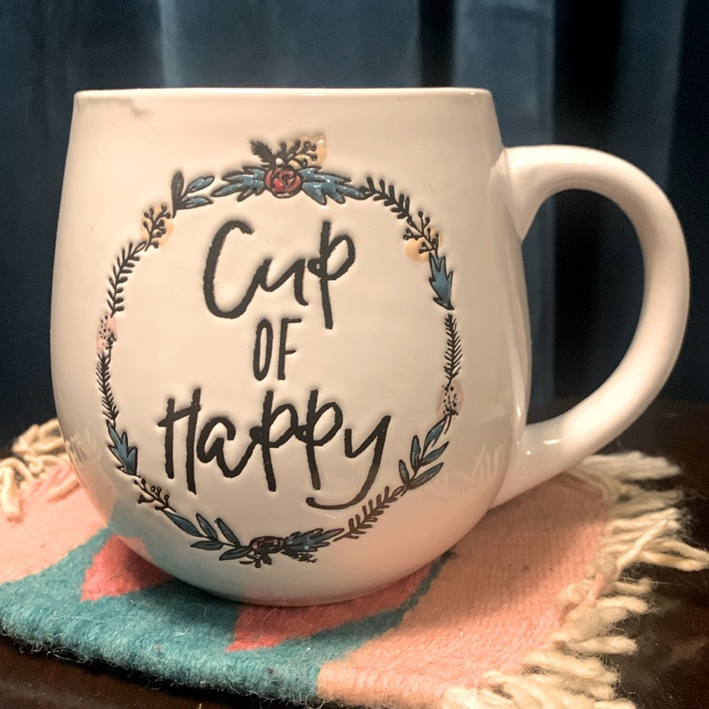 Cup of happy ceramic mug